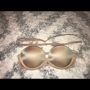 VS Nude Strapless Bra